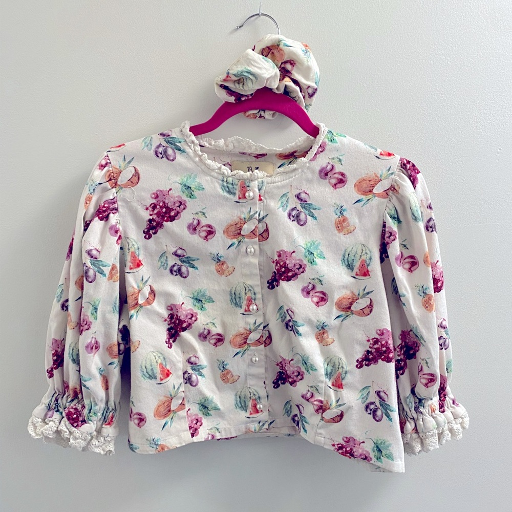 Fashion Brand Company by Penelope Gazin Fruit Top AND Scrunchie